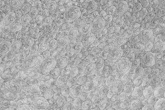 Nadia Khawaja, Drawing 43, 2009. Felt-tip pen on paper, 41.5 x 60 in (detail).