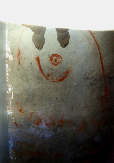 Senga Nengudi, invitation card for Wet Night - Early Dawn - Scat-Chant -Pilgrim's Song, 1996.