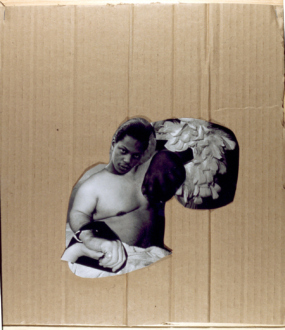 A Black Lover, 2004. Collage on paper. 