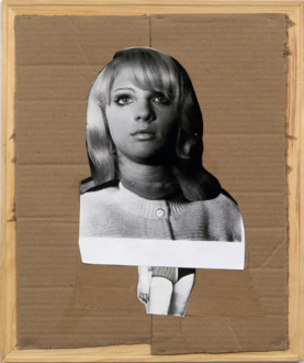Mike Cloud, Works on Paper 2003 – Present - Diane Arbus, 2004. Collage on paper. 
