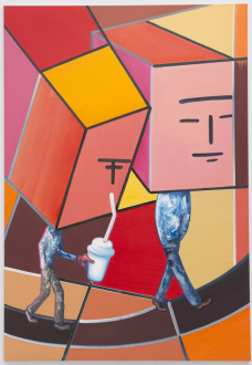 Marcus Weber – C&A - Robert & Frank, 2013. Oil on Canvas, 63 x 45.25 in.