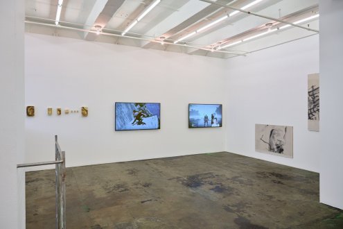 Unfurled, 2023 - Installation view of east and north walls. (Photo credit: Fernando Sandoval/MW)