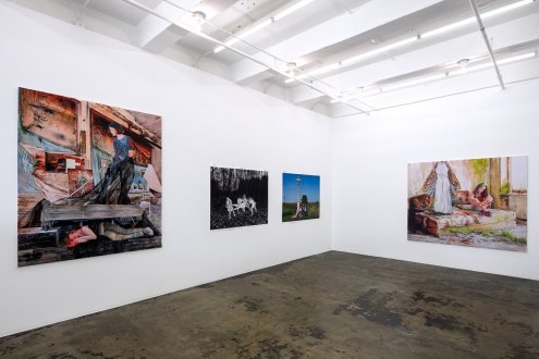 Installation view of east and south walls (photo credit: Fernando Sandoval/MW).