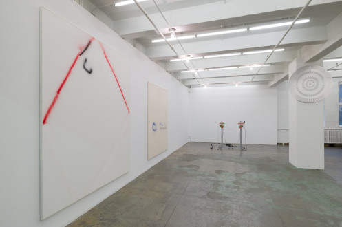 “…..” - Installation view, north/west walls (photo credit: Andrew Schwartz).