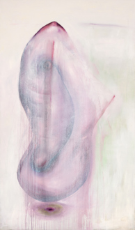 <i>Untitled (recto)</i>, 2020. Oil and on canvas, 220 x 130 cm.