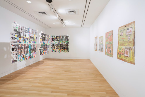 Mike Cloud – The Myth of Education - Mike Cloud: The Myth of Education, 2018. Installation view in the Logan Center Gallery. Courtesy of Logan Center Exhibitions, University of Chicago. Photo by RCH | EKH