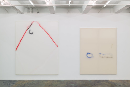 “…..” - Installation view, west wall (photo credit: Andrew Schwartz).