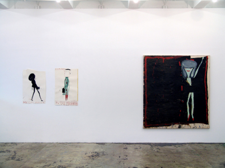 Rose Wylie – What with What - Installation view, east wall.