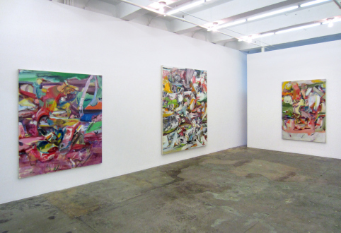 Haeri Yoo – Running Pit - Installation view, west and north wall.