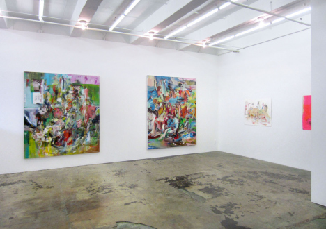 Haeri Yoo – Running Pit - Installation view, east and south wall.