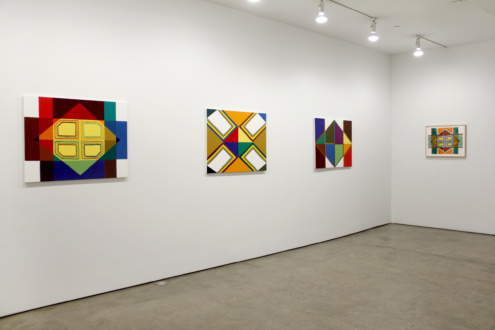 Line or Edge, Line or Color: New Paintings and Drawings - Installation view