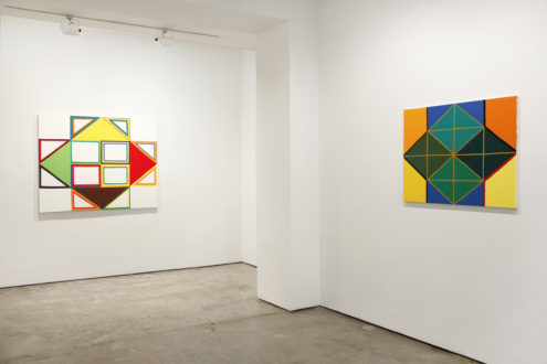 Line or Edge, Line or Color: New Paintings and Drawings - Installation view