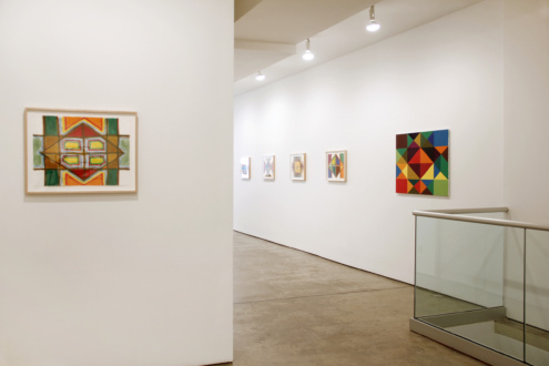 Line or Edge, Line or Color: New Paintings and Drawings - Installation view