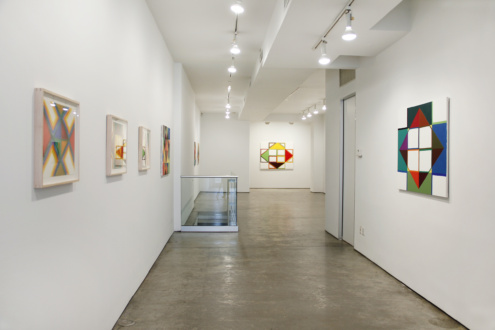 Line or Edge, Line or Color: New Paintings and Drawings - Installation view