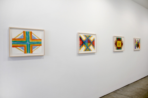 Line or Edge, Line or Color: New Paintings and Drawings - Installation view