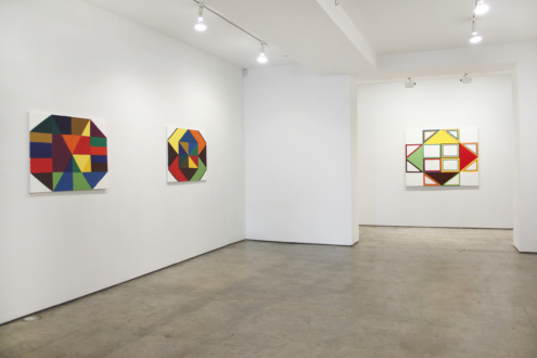 Line or Edge, Line or Color: New Paintings and Drawings - Installation view