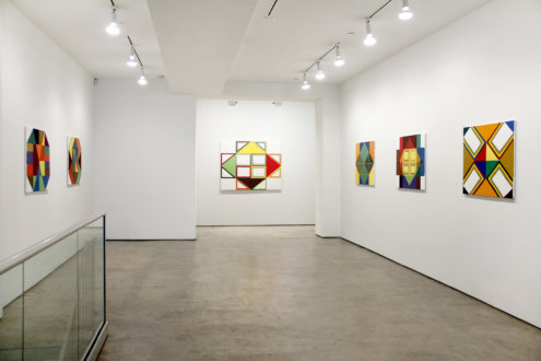 Line or Edge, Line or Color: New Paintings and Drawings - Installation view