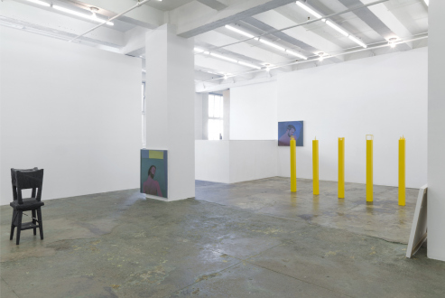 Installation view, north and east wall.