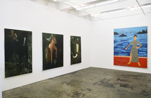 Painting Forward – Joan Brown, Charles Garabedian, Jackie Gendel, Haley Josephs, , Kyle Starver - Installation view