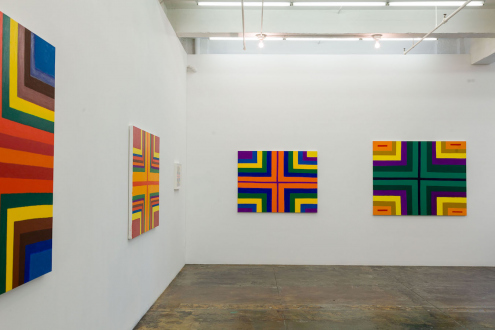 Harriet Korman – Permeable/Resistant: Recent Drawings and Paintings - Installation view, north and east walls.