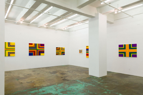 Harriet Korman – Permeable/Resistant: Recent Drawings and Paintings - Installation view, east and south walls.