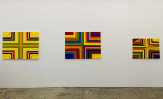 Harriet Korman – Permeable/Resistant: Recent Drawings and Paintings - Installation view, east wall. 