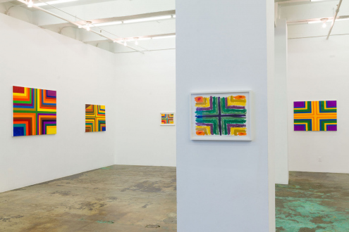 Harriet Korman – Permeable/Resistant: Recent Drawings and Paintings - Installation view: East and South wall