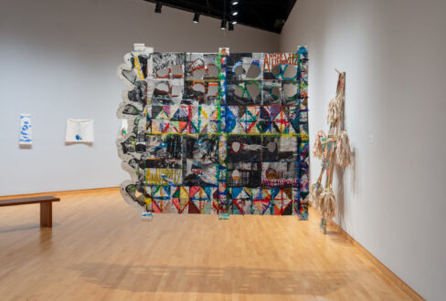 Mike Cloud: <i>Body Builder Paper Quilt</i>, 2010. Courtesy of the artist and Thomas Erben Gallery, New York. Photo: Christopher Harris.