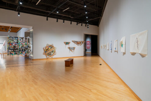 Installation view of <i>After Structure</i>: Mike Cloud and Richard Tuttle exhibition at USF Contemporary Art Museum, Tampa. Photo: Christopher Harris.