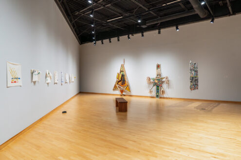 Installation view of <i>After Structure</i>: Mike Cloud and Richard Tuttle exhibition at USF Contemporary Art Museum, Tampa. Photo: Christopher Harris.