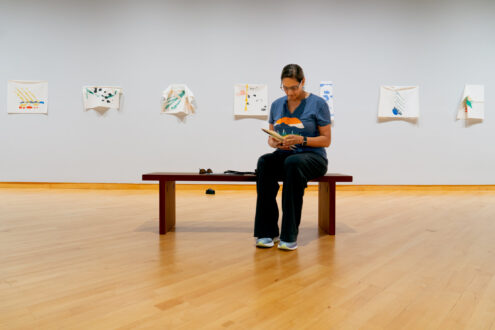 Installation view of <i>After Structure</i>: Mike Cloud and Richard Tuttle exhibition at USF Contemporary Art Museum, Tampa. Photo: Christopher Harris.