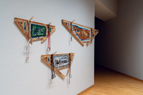 Installation view of <i>After Structure</i>: Mike Cloud and Richard Tuttle exhibition at USF Contemporary Art Museum, Tampa. Photo: Christopher Harris.