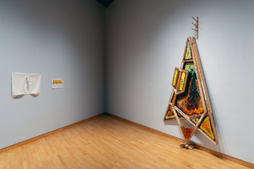 Installation view of <i>After Structure</i>: Mike Cloud and Richard Tuttle exhibition at USF Contemporary Art Museum, Tampa. Photo: Christopher Harris.