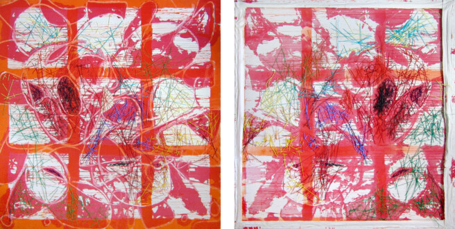 Dona Nelson – Double sided paintings - <i data-eio=