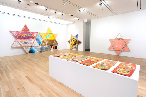 Mike Cloud: The Myth of Education, 2018. Installation view in the Logan Center Gallery. Courtesy of Logan Center Exhibitions, University of Chicago. Photo by RCH | EKH