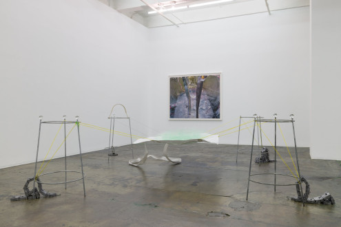 “…..” - Installation view, south/east walls (photo credit: Andrew Schwartz).