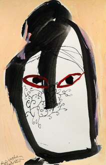 Ala Dehghan – I Can Explain Everything - Ala Dehghan, from series: Hands, 2009. Mixed media on paper,
24.5 x 16 cm.