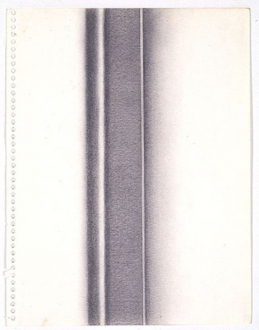 Adrian Piper Drawings about Papers and Writing about Words #20, 1967. Pencil
on paper, 11 x 8.5 in.
