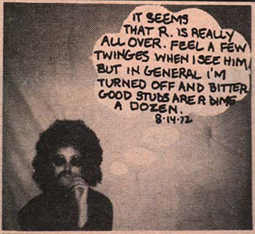 Adrian Piper – The Mythic Being, 1972-1975 - Adrian Piper Village Voice Ad No. 12, Published 8/29/1974. Part of a series of 17 ads published monthly on Gallery Page.