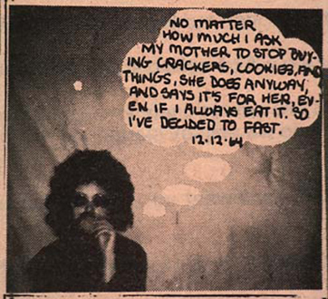 Adrian Piper – The Mythic Being, 1972-1975 - Adrian Piper Village Voice Ad No. 4, Published 1/3/1974. Part of a series of 17 ads published monthly on Gallery Page.