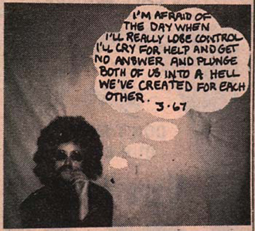 Adrian Piper – The Mythic Being, 1972-1975 - Adrian Piper Village Voice Ad No. 7, Published 3/28/1974. Part of a series of 17 ads published monthly on Gallery Page.