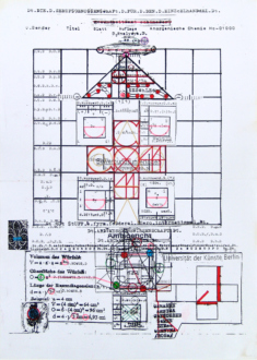 Yevgeniya Baras – Carolin Eidner – Adelhyd van Bender - Adelhyd van Bender, Untitled, 1999-2014. Mixed media on photo copy. 16.5 x 12 in. 