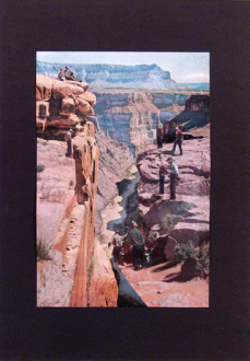 Barry Gerson – The Parting of the Clouds - Western Scene #1, 1976. Magazine print construction, 13 x 9 in.