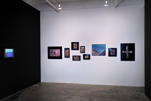 Installation view, south wall.