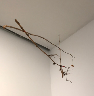 ecofeminism(s) curated by Monika Fabijanska - Cecilia Vicuña (Chilean, b. 1948) Untitled (Precarios), Date tbd mixed media, 12 x 34.25 x 0.125 in (30.5 x 87 x 0.3 cm) Courtesy the artist and Lehmann Maupin, New York, Hong Kong, and Seoul