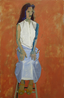 Dona Nelson – in situ: paintings 1973 – present - Doretta, 1983. Oil on canvas, 84 x 55 in.