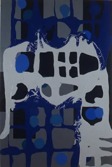 Fleshy Reflection, 1997. Latex enamel on canvas,
90 x 60 in.