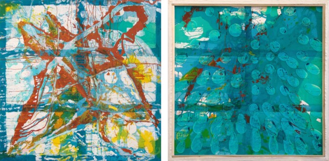 Dona Nelson – Double sided paintings - <i data-eio=