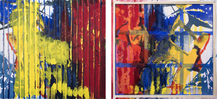 Dona Nelson – Double sided paintings - <i data-eio=