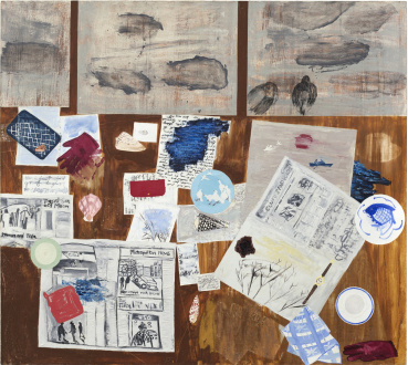 <i>Table</i>, 1987. Oil on linen, 74 × 80 in. 